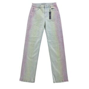 Tractr Sorbet Colored High Rise Slim Straight Jeans, Waist 26